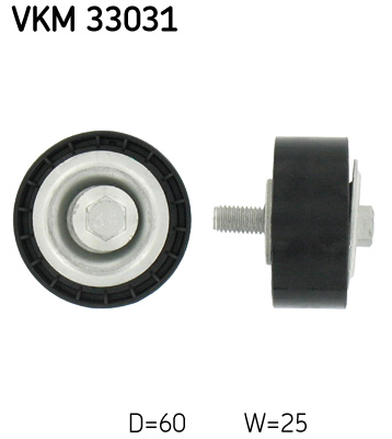 SKF Vezetőgörgő, hosszbordás szíj VKM33031_SKF